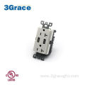 125V 20A Duplex USB GFCI Tamper Resistant Receptacle Sockets